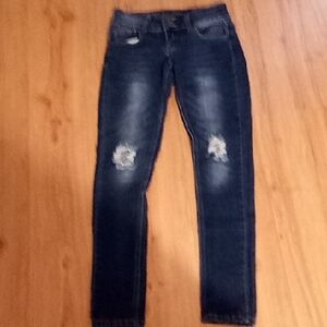 GOGO Blue Distressed Skinny Jeans
